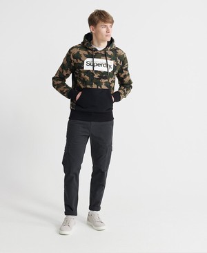 Superdry Core Logo Camo Férfi Kapucnis Pulóver Camo | XNLRK7324